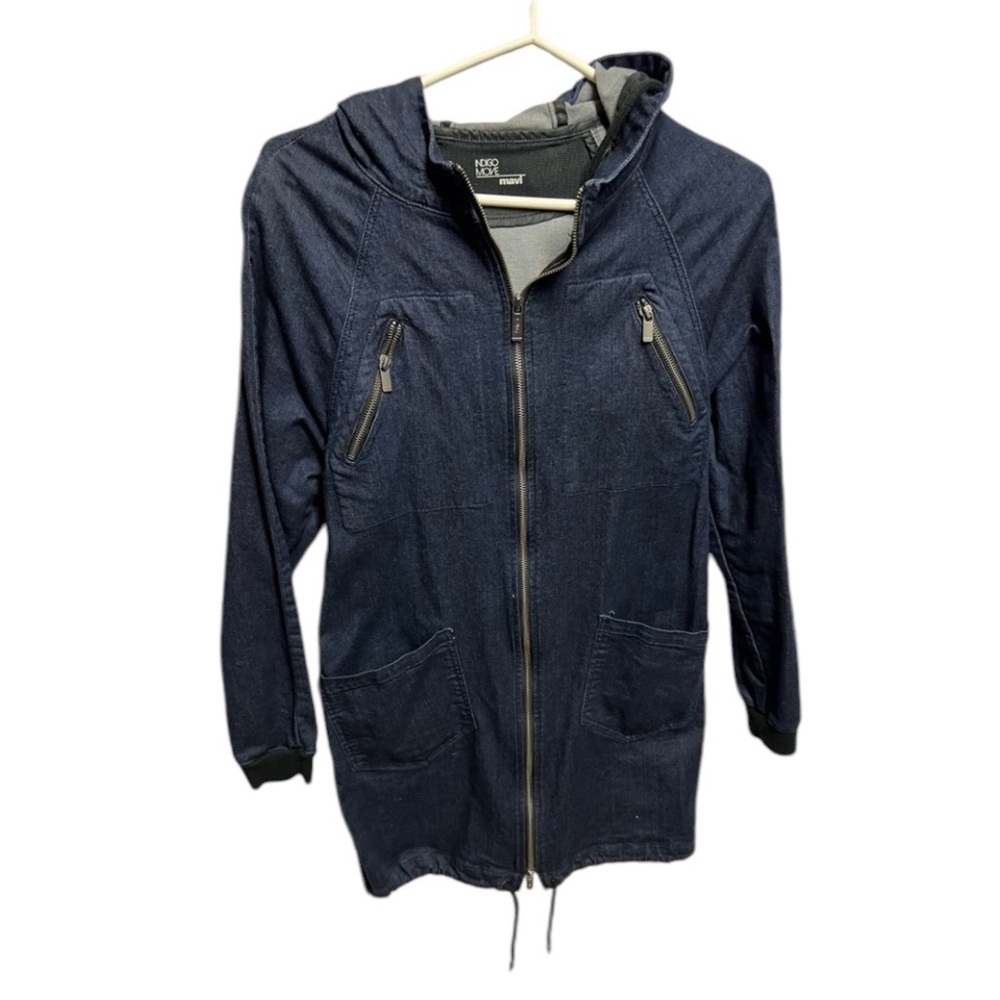 Mavi long denim zipper jacket size M